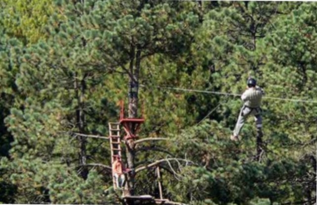 Recorrido de tirolesa